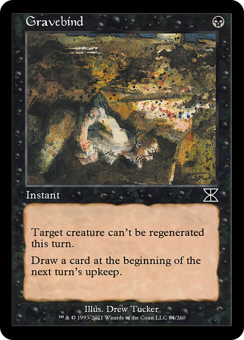 Gravebind - Masters Edition IV (#84) - Illustrated by Drew Tucker - Magic: The Gathering Card