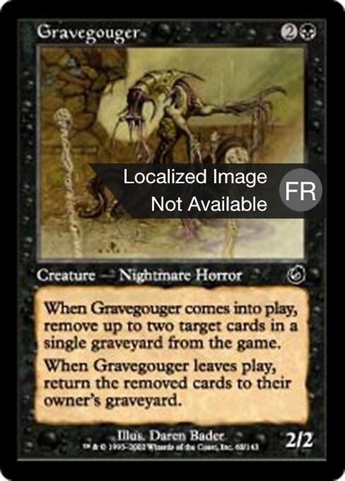 Évideur de tombes (Gravegouger) - Torment (#62) - Illustrated by Daren Bader - Magic: The Gathering Card