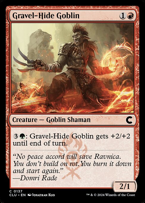 Gravel-Hide Goblin - Ravnica: Clue Edition Magic card