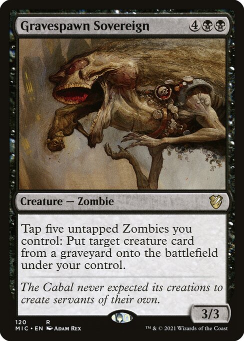 Gravespawn Sovereign - Midnight Hunt Commander Magic card