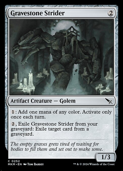 Gravestone Strider - Murders at Karlov Manor Magic card