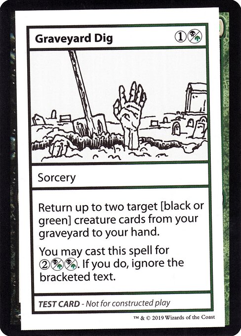 Graveyard Dig - Mystery Booster Playtest Cards 2021 Magic card