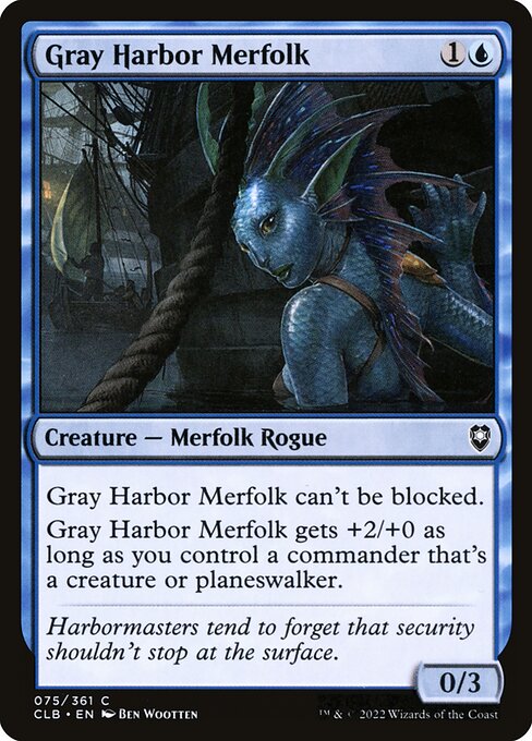 Gray Harbor Merfolk - Commander Legends: Battle for Baldur's Gate Magic card