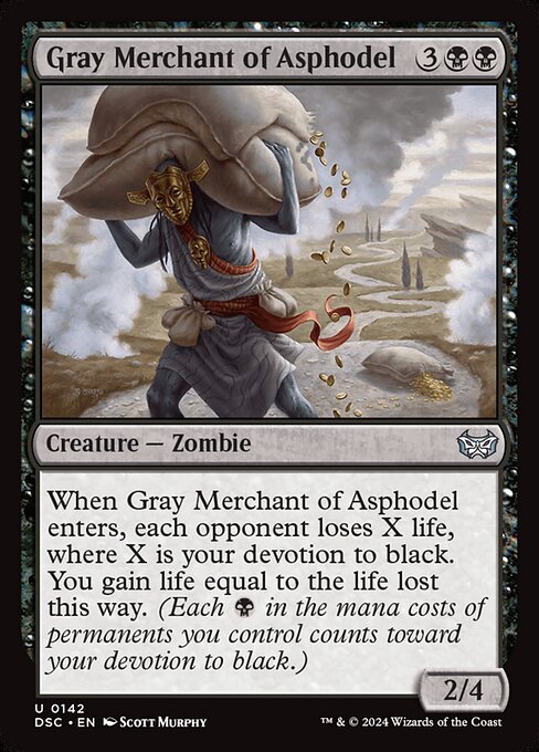 Gray Merchant of Asphodel - Duskmourn: House of Horror Commander Magic card
