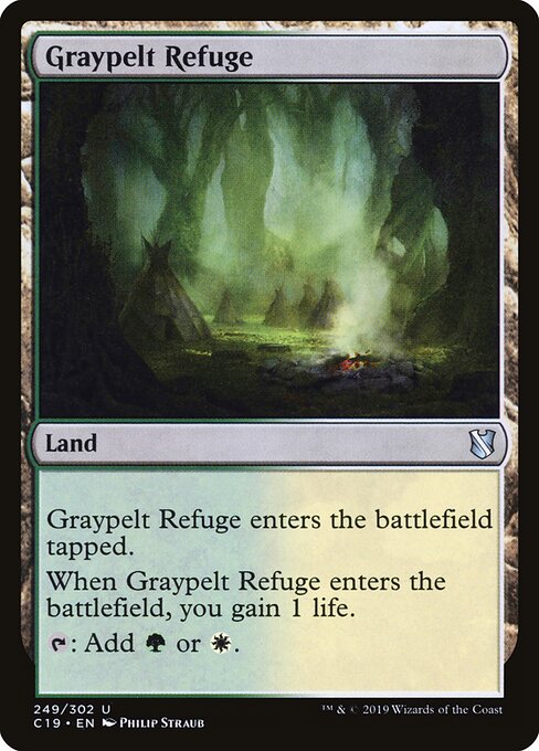 Graypelt Refuge - Commander 2019 (#249) - Illustrated by Philip Straub - Magic: The Gathering Card