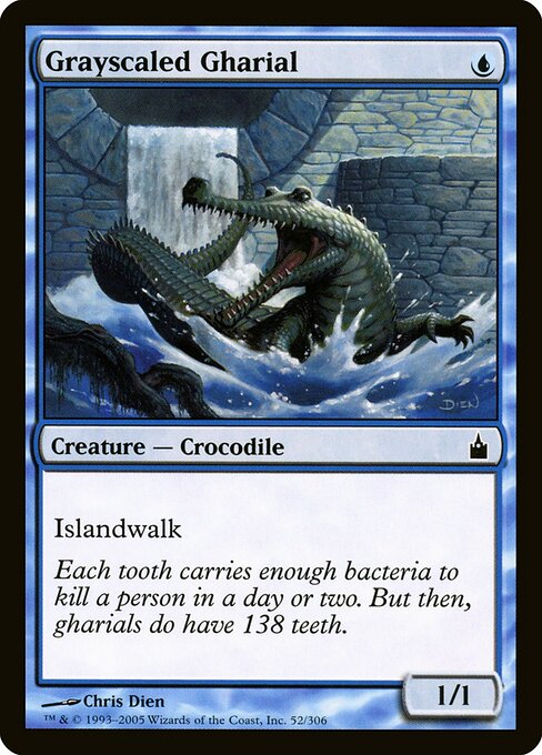 Grayscaled Gharial - Ravnica: City of Guilds Magic card