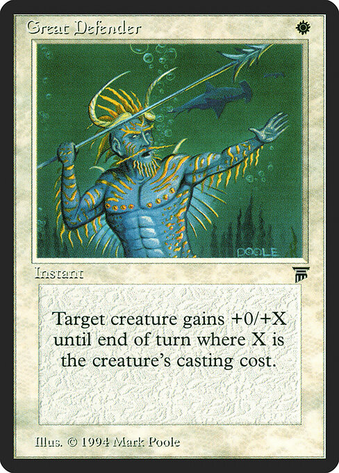 Great Defender - Legends Magic card