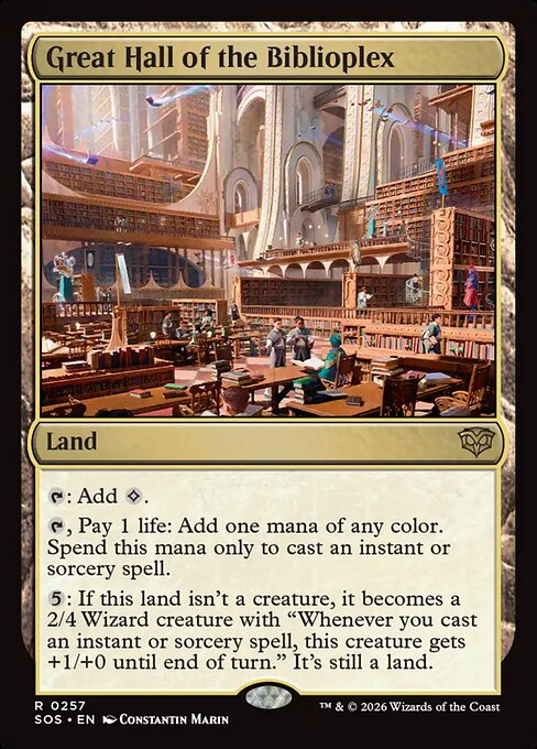 Great Hall of the Biblioplex - Secrets of Strixhaven Magic card