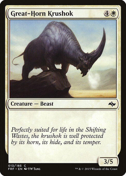 Great-Horn Krushok - Fate Reforged Magic card