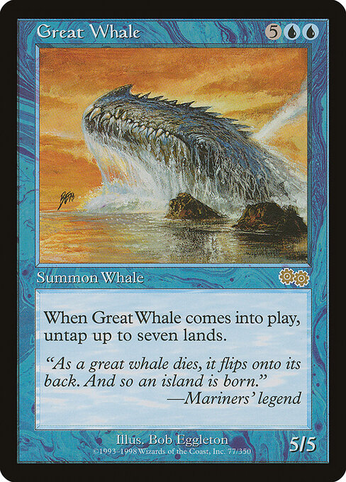 Great Whale - Urza's Saga Magic card