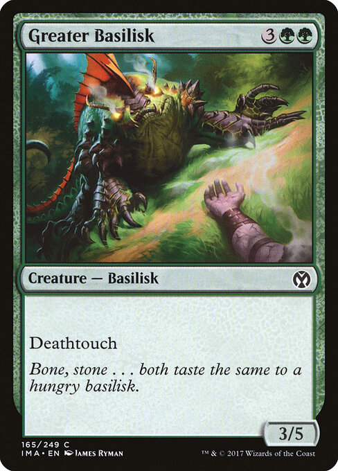 Greater Basilisk - Iconic Masters Magic card