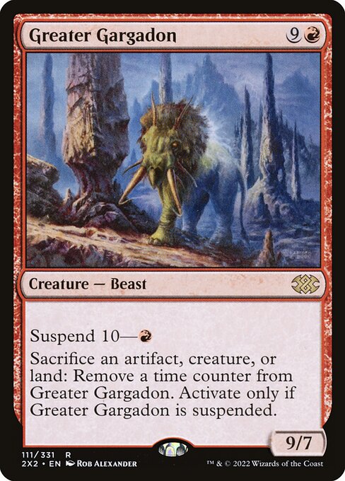 Greater Gargadon - Double Masters 2022 Magic card