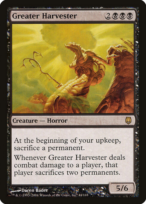 Greater Harvester - Darksteel Magic card