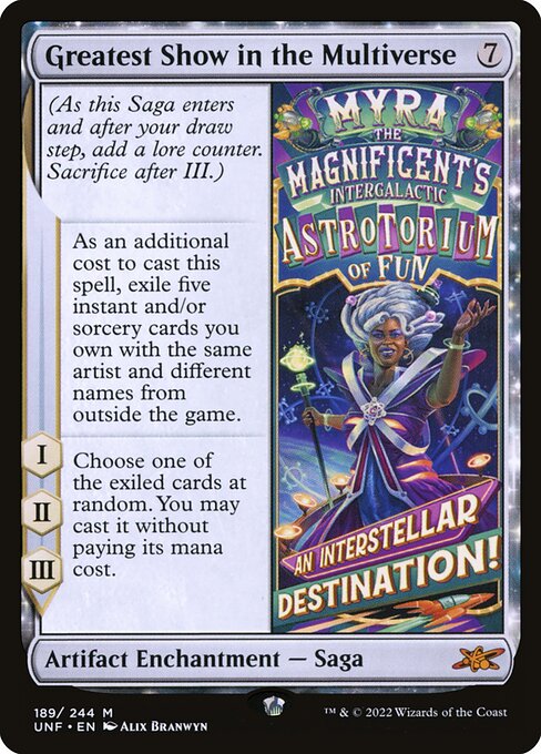 Greatest Show in the Multiverse - Unfinity Magic card