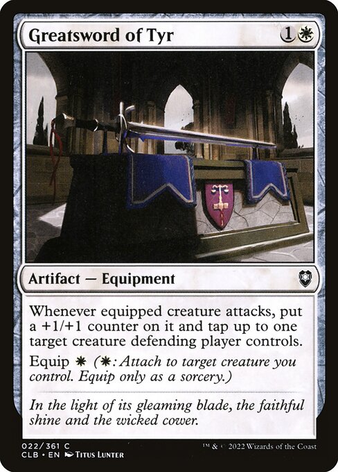 Greatsword of Tyr - Commander Legends: Battle for Baldur's Gate Magic card