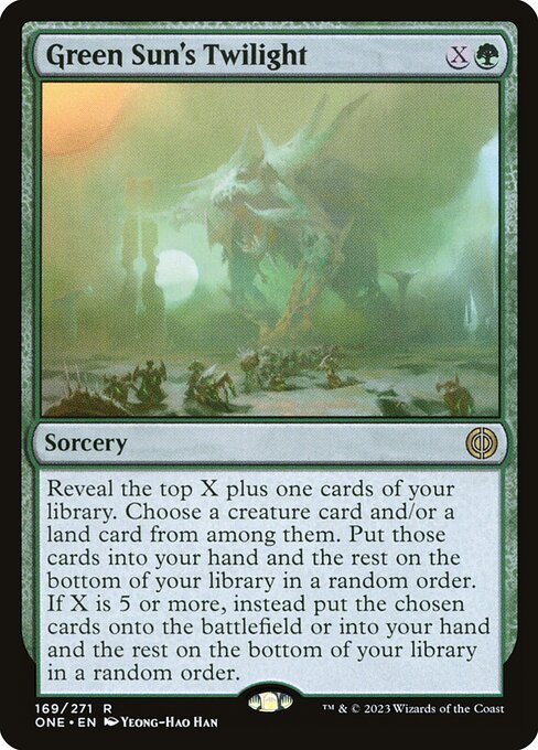 Green Sun's Twilight - Phyrexia: All Will Be One Magic card