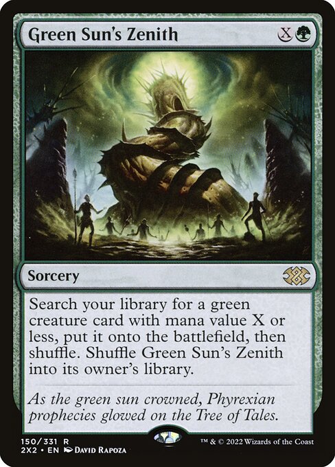 Green Sun's Zenith - Double Masters 2022 Magic card