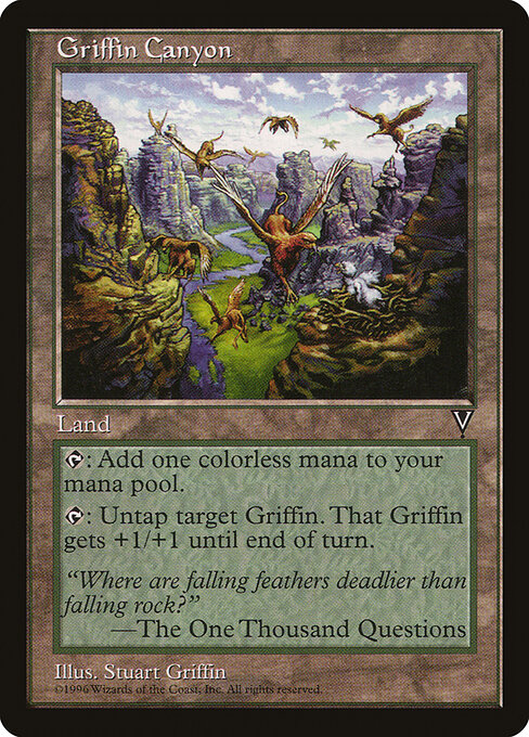 Griffin Canyon - Visions Magic card