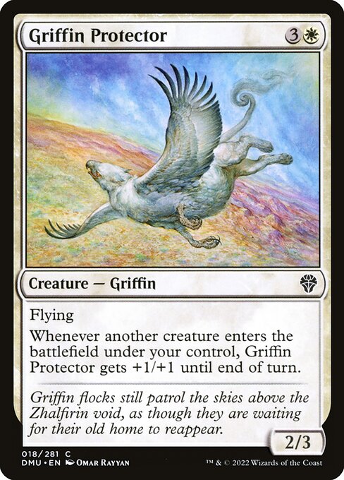 Griffin Protector - Dominaria United (#18) - Illustrated by Omar Rayyan - Magic: The Gathering Card