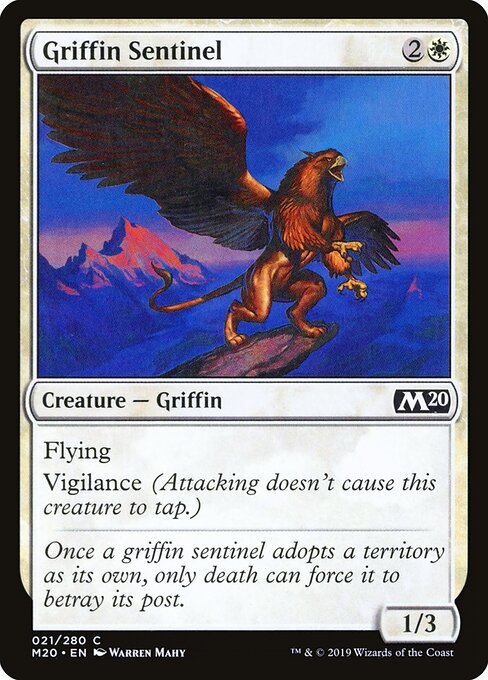 Griffin Sentinel - Core Set 2020 Magic card