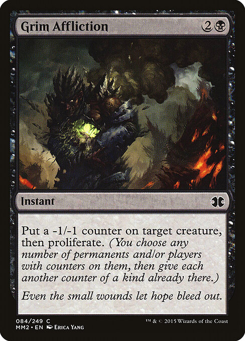 Grim Affliction - Modern Masters 2015 Magic card