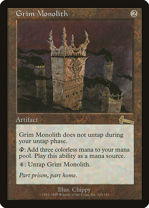 Grim Monolith - Urza's Legacy Magic card