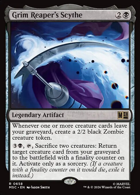 Grim Reaper's Scythe - Marvel Super Heroes Commander Magic card