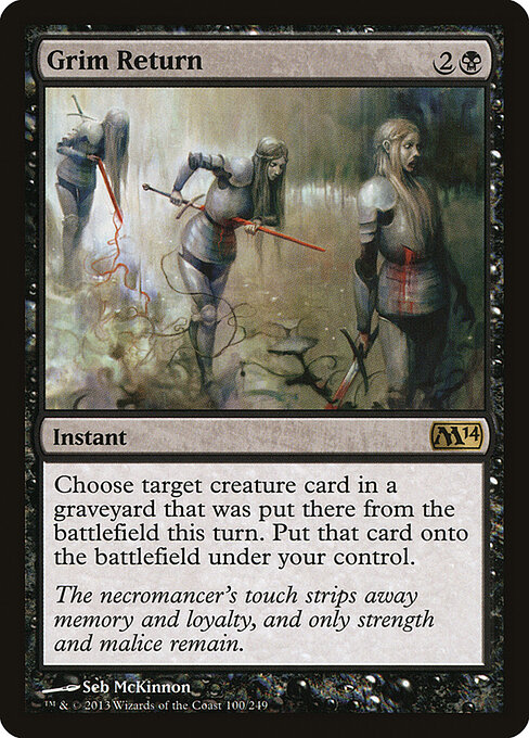 Grim Return - Magic 2014 Magic card