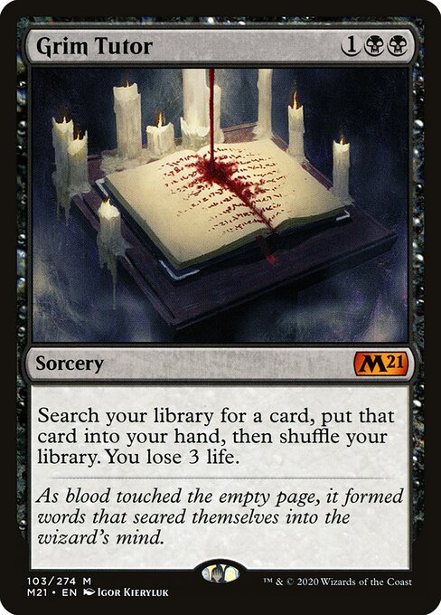 Grim Tutor - Core Set 2021 Magic card