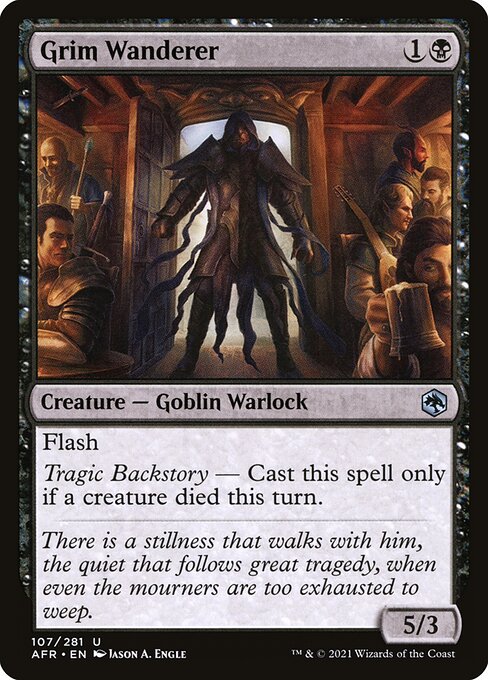 Grim Wanderer - Adventures in the Forgotten Realms Magic card