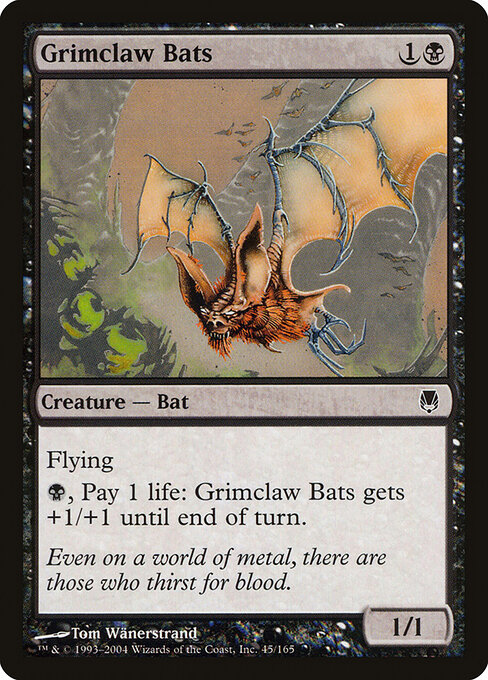 Grimclaw Bats - Darksteel Magic card
