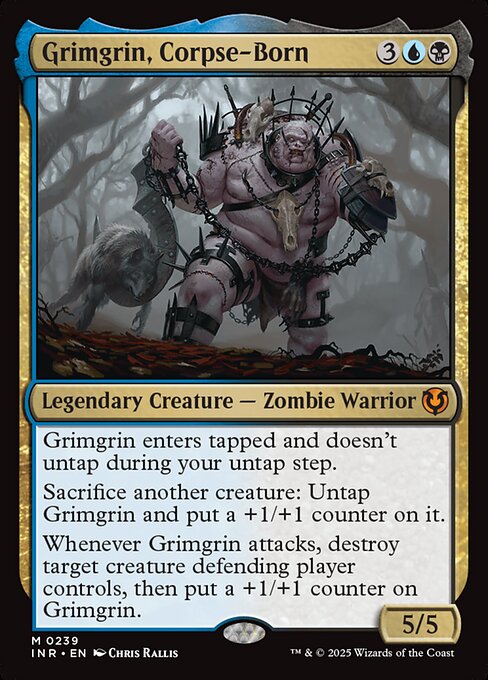 Grimgrin, Corpse-Born - Innistrad Remastered (#239) - Illustrated by Chris Rallis - Magic: The Gathering Card