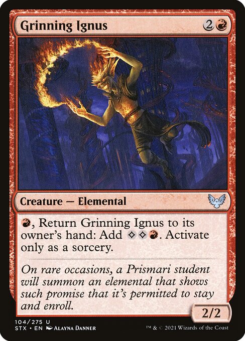 Grinning Ignus - Strixhaven: School of Mages Magic card