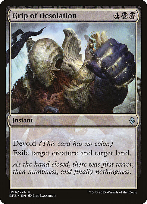 Grip of Desolation - Battle for Zendikar Magic card