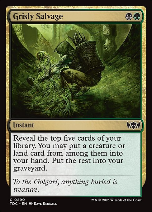 Grisly Salvage - Tarkir: Dragonstorm Commander Magic card