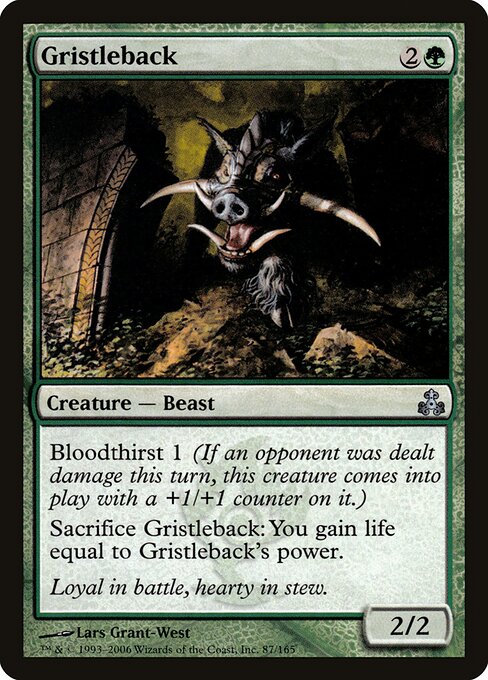 Lomocartílago (Gristleback) - Guildpact (#87) - Illustrated by Lars Grant-West - Magic: The Gathering Card