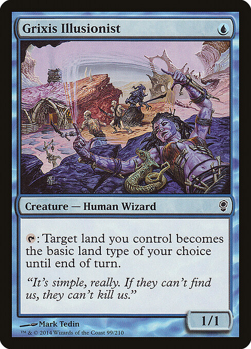 Grixis Illusionist - Conspiracy (#99) - Illustrated by Mark Tedin - Magic: The Gathering Card