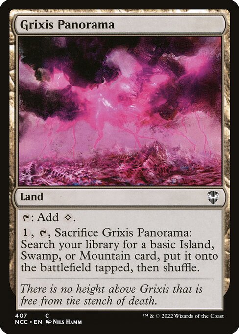 Grixis Panorama - New Capenna Commander Magic card