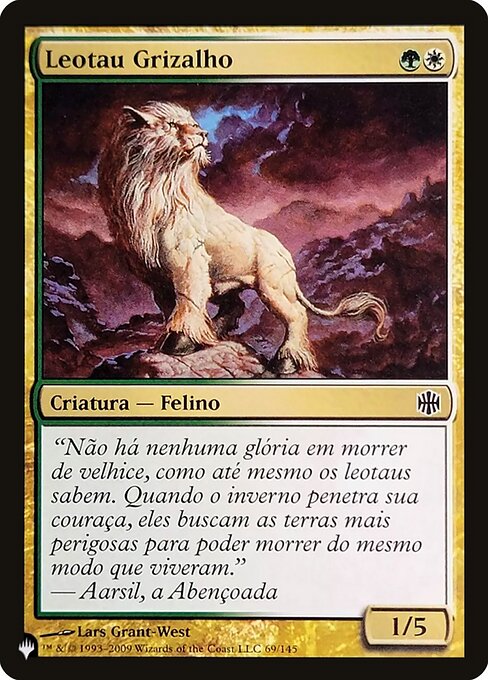 Leotauro dal Manto Grigio (Grizzled Leotau) - Alara Reborn (#69) - Illustrated by Lars Grant-West - Magic: The Gathering Card