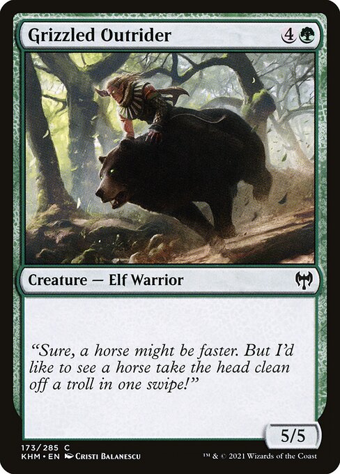 Grizzled Outrider - Kaldheim Magic card