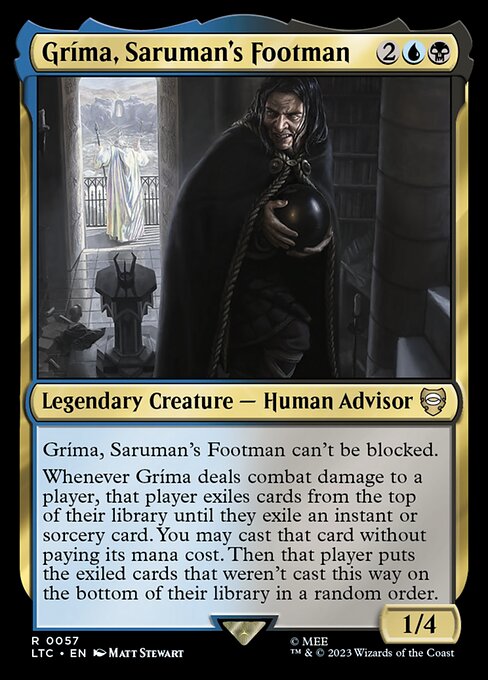 Gríma, Saruman's Footman - Tales of Middle-earth Commander Magic card
