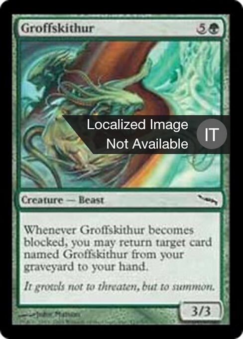Groffskithur - Mirrodin (#121) - Illustrated by John Matson - Magic: The Gathering Card