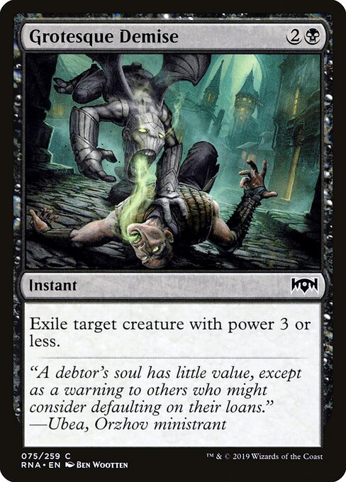 Grotesque Demise - Ravnica Allegiance Magic card