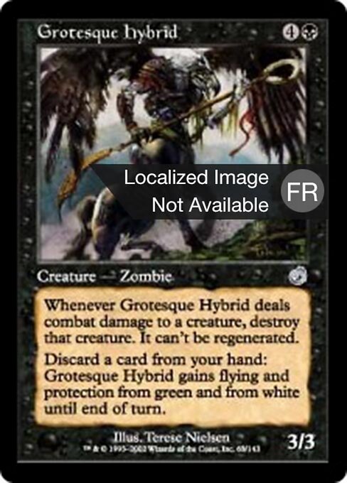Grotesque Hybrid - Torment (#63) - Illustrated by Terese Nielsen - Magic: The Gathering Card