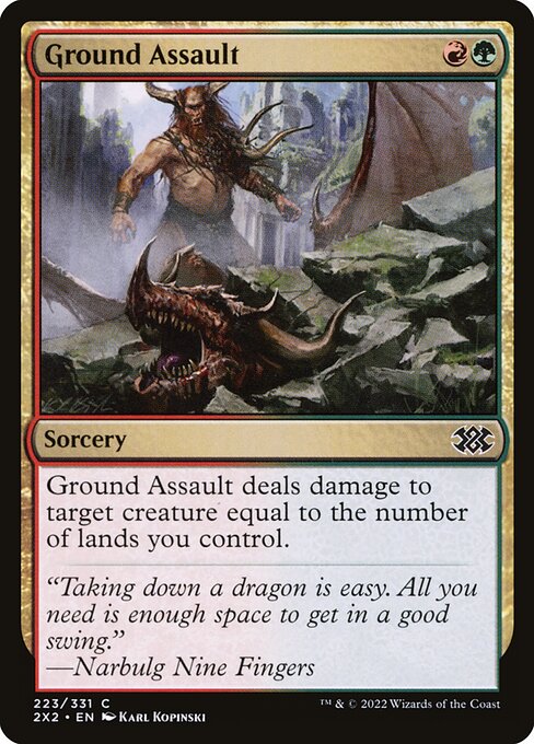 Ground Assault - Double Masters 2022 Magic card