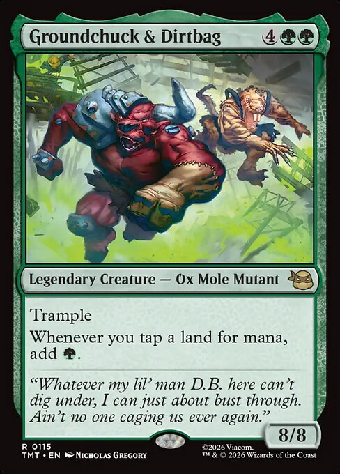Groundchuck & Dirtbag - Teenage Mutant Ninja Turtles Magic card