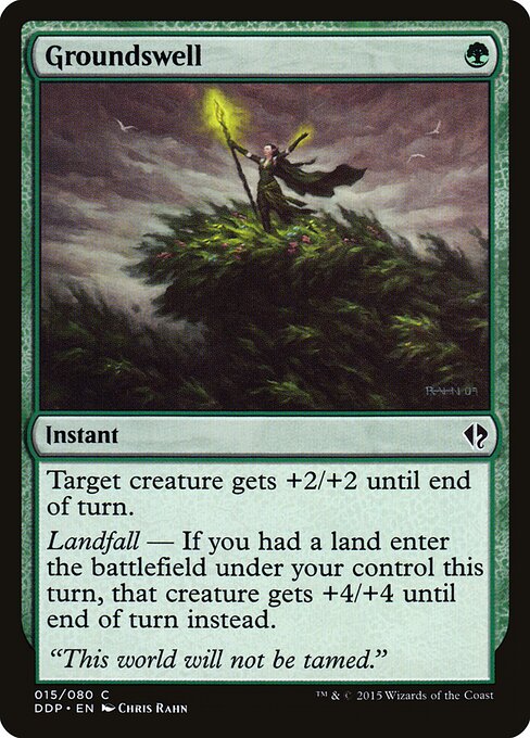 Groundswell - Duel Decks: Zendikar vs. Eldrazi (#15) - Illustrated by Chris Rahn - Magic: The Gathering Card