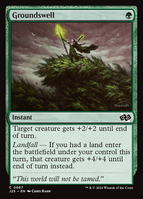Terreno Ondoso (Groundswell) - Foundations Jumpstart (#667) - Illustrated by Chris Rahn - Magic: The Gathering Card