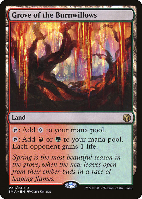Grove of the Burnwillows - Iconic Masters Magic card