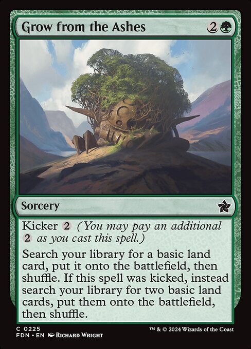 Grow from the Ashes - Foundations Magic card